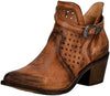 Circle G Q0221 Ladies Brown Cutout with Strap Bootie by Corral Boots