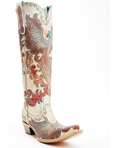 Corral Women's Bronce Turquoise Glitter Inlay Cowboy Boot R1255