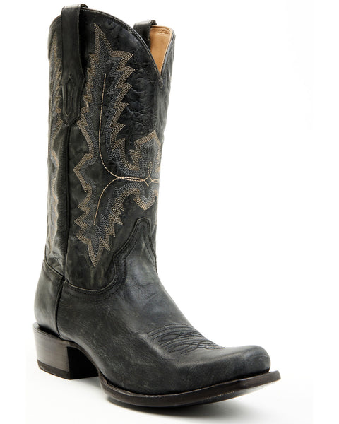 Men's Black Square Toe Cowboy Boots Corral Boots A4547 - Saratoga Saddlery & International Boutiques