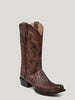 Corral A4548 Men's Cognac Brown Ostrich Narrow SQ Toe Cowboy Boot 
