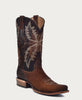 Men's Chocolate Brown Square Toe Tall Cowboy Boots Corral Boots C4023