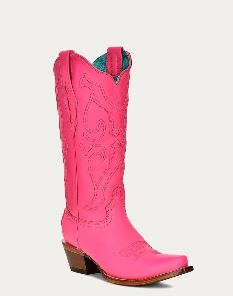 Corral Z5138 Ladies Pink Fuchsia Tall Cowboy Barbie Style Boots