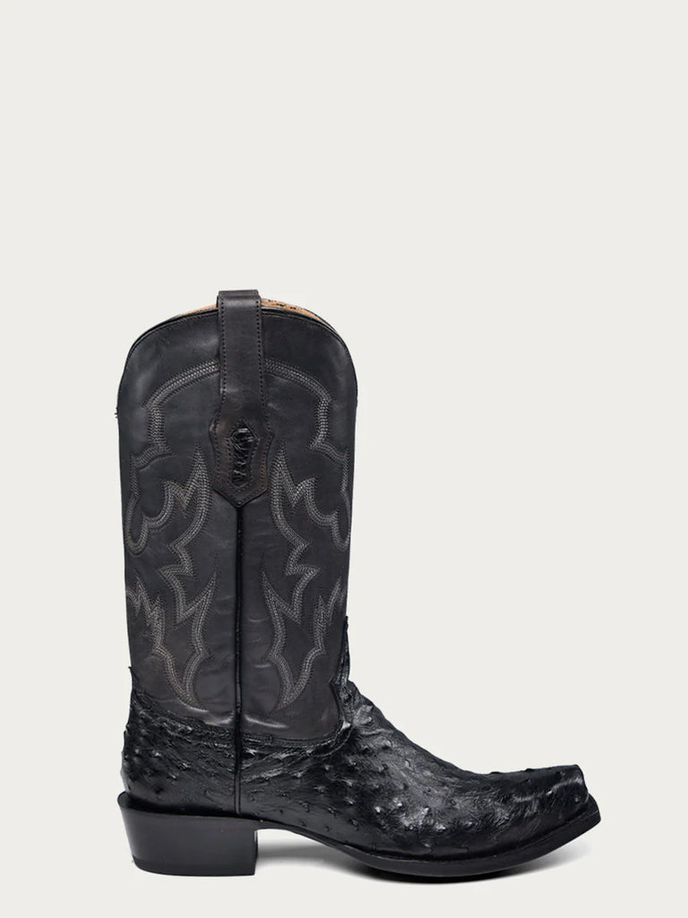 Corral A4549 Men's Black Ostrich SQ Toe Cowboy Boot SS25
