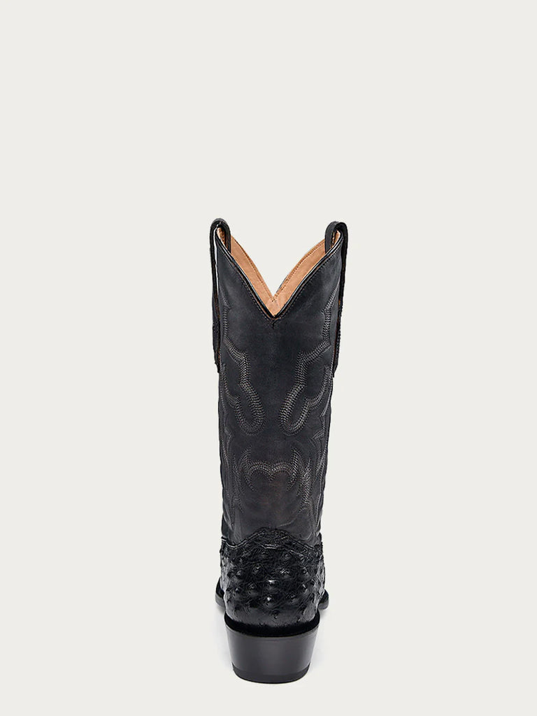 Corral A4549 Men's Black Ostrich SQ Toe Cowboy Boot SS25