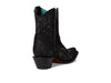 Corral C4106 Women's Black Silver & Crystals Ankle Boot with Zipper