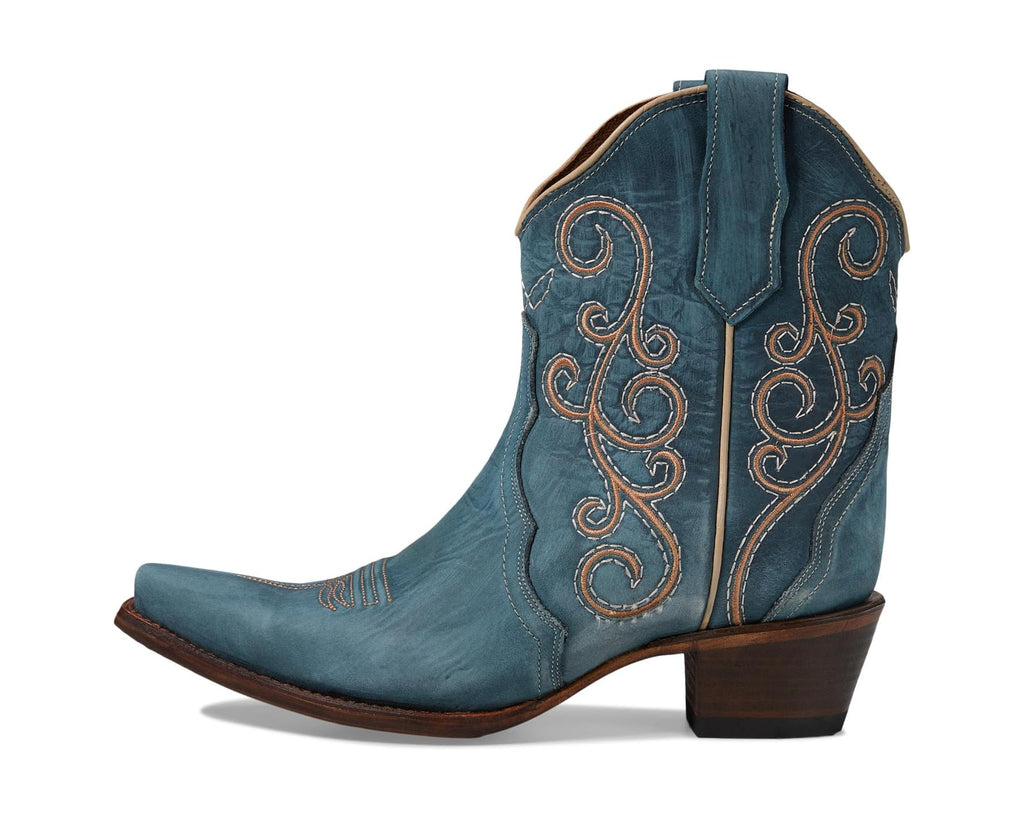 Circle G L6068 Women's Denim Blue Ankle Boots