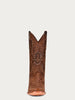 Men's Brown Embroidery Narrow Square Toe Cowboy Boots A4229 Corral Boots