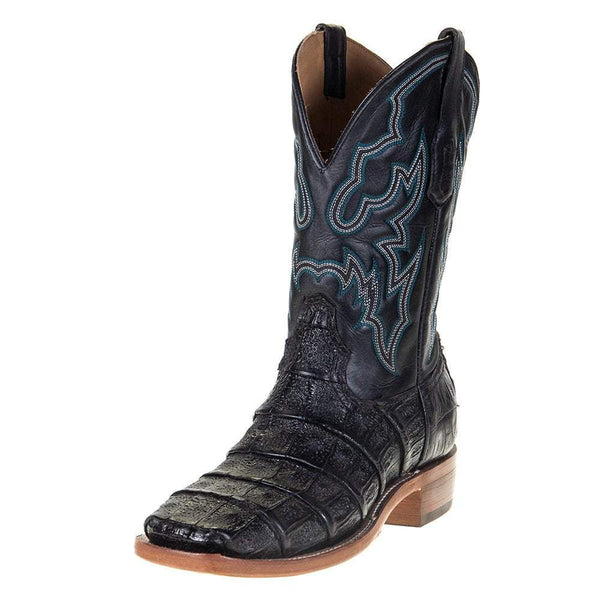 Corral Mens A4056 BLACK CAIMAN EMBROIDERY Square Toe ON SALE! - Saratoga Saddlery & International Boutiques
