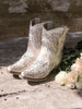 INSPIRED BY THE TALLER SHAFT MARTINA WEDDING COLLECTION BOOT, CORRAL CREATED A SHORTY VERSION FOR THE DARING AND BOLD BRIDE! DESIGNED TO BE WORN ANYWHERE