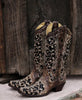 Corral Women's Black Brown Boots A3569 Vintage Vibe  Black Crystals Inlay 