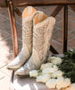 Corral Women's Boot A3322 White Glitter Crystals Wedding Boot