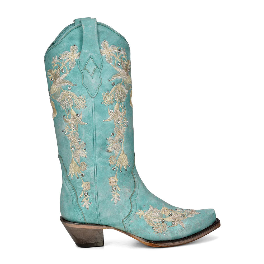 Corral Women's Cowboy Boots in Turquoise A4239 - Saratoga Saddlery & International Boutiques
