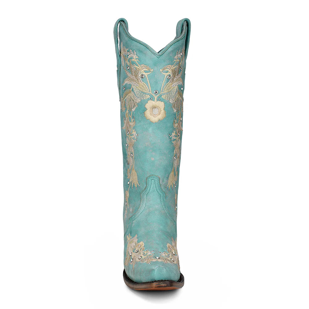 Corral Women's Cowboy Boots in Turquoise A4239 - Saratoga Saddlery & International Boutiques