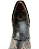 Corral Women's F1352 Black With Cognac Side Zip Tall Boots Black Womens Boots cowgirl 
