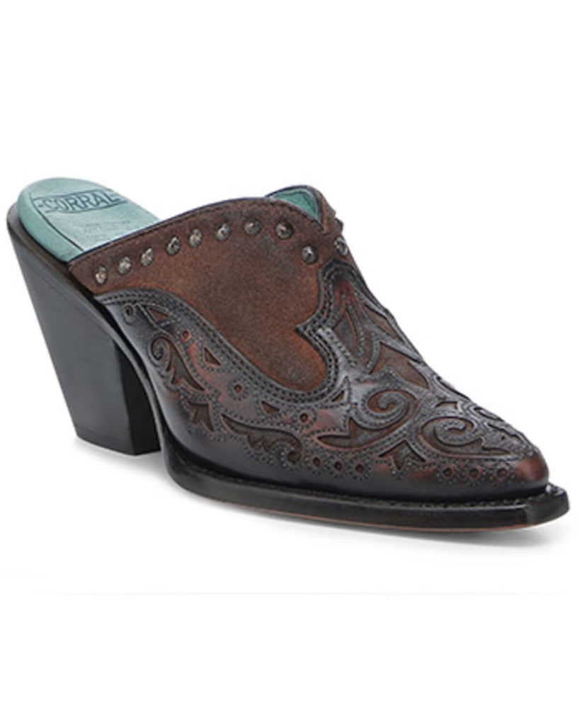 Corral Women's Mule Shoe Z2042 in Brown