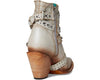 Corral Women's White Harness Ankle Boots Pointed Toe Z5311