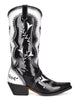 Corral Z0132 Women's Black and White Studs Cutout Cowboy Boots