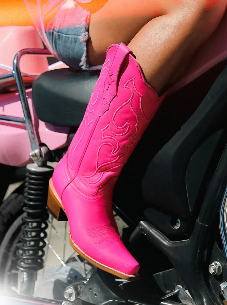 Cowboy boots for women pink online