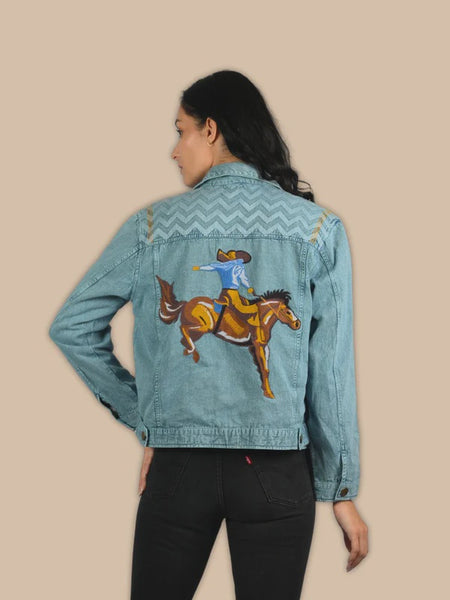 Cotton Woven Jacket Morning Blue Classic Denim Jacket 4558 SS26