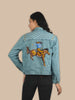 Cotton Woven Jacket Morning Blue Classic Denim Jacket 4558 SS26