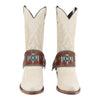 White wedding boot Accessories Cowboy Boot Accessories Leather Boot Harness Lassos 