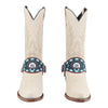 Cowboy Boot Accessories Leather Harness Boot Lassos Zuni Russian Blue
