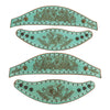 Cowboy Boot Accessories Boot Lassos Hummingbird in Aqua Blue Leather

