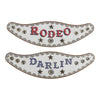 Boot Lassos Rodeo Darlin - White Leather Boot Harness - 