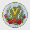 Day At the Races Canape Green Jockey Silk Plate 13891 SS25