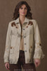 Double D Ranch Women's Leather Jacket in Bone Jimmy Jack C3424