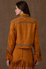 Double D Ranch Fringin Around Leather Skirt in Amber S1828