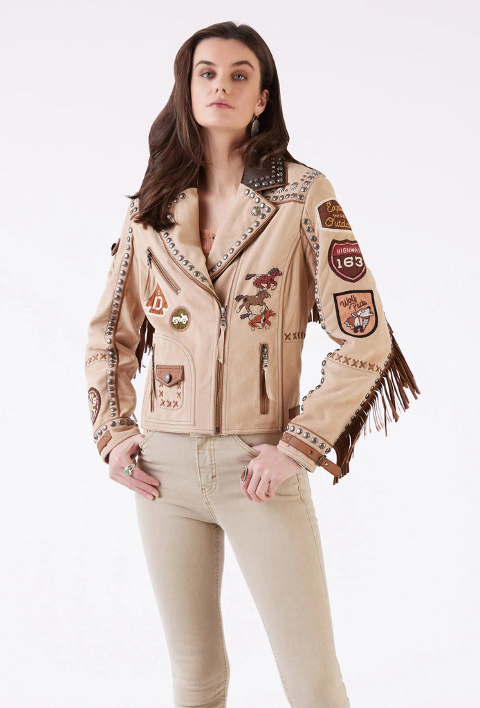 Double D Ranch Horses of the Wind Leather Jacket C3293