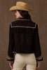 Double D Ranch Leather Suede Jacket Long Tall Texan Bronco Design C3427