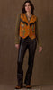 Double D Ranch Ride the Trail Women's Brown Leather Vest V1052