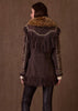 Double D Ranch Women's Horse Leather Fur Coat Opera C3443