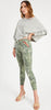 ETIENNE MARCEL Womens CAMO style JEANS red Zipper 31026