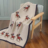 Equestrian Horse Racing Jockey Cotton Baby Blanket YK24901 FW25