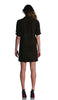 Etienne Marcel Classy Suede Leather Dress in deep brown EM7342SU