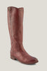 Tall Women's Leather Equestrian Riding Style Fashion Boots in Mahogany Frye Melissa Button2 Boots