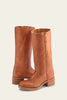 Frye Women's Tall Campus 14L Leather Boots in Saddle MADE IN THE USA