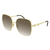 Gucci Sunglasses Horse Bit Gold Frame