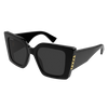 Gucci Black Oversized Cat Eye Black Sunglasses GG2039S-001
