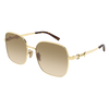 Gucci Sunglass Gold-Ivory-Brown GG2053S 004 SS26