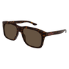 Gucci Wide Square Sunglass Havana-Brown  GG2077S-002 SS26