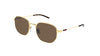 Gucci Sunglass Gold- Brown- Black Square Frame GG2095S-004 SS26