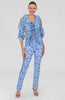 Gretchen Gripeless Pull on  Pants-Smell The Roses Blues SS26