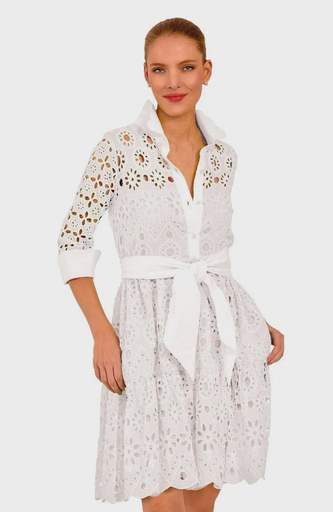 Gretchen Scott Little Bo Peep Dress in White  La Di Da