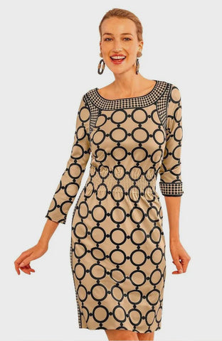 Gretchen Scott Women's Dress Twist & Shout Dress in  JDTSSS Stunning Stippling SS25