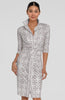 Gretchen Scott Twist & Shout Dress Khaki Ring Toss JDTSRT
