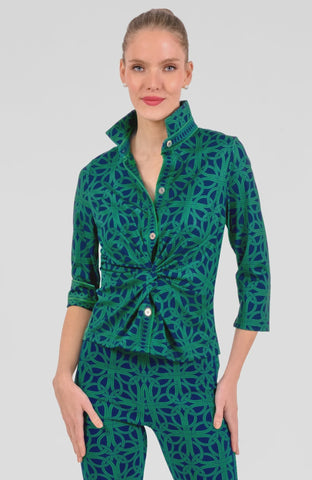 Leo & Ugo Women's Turtleneck W/ Gems on front and Sleeves in Ivory